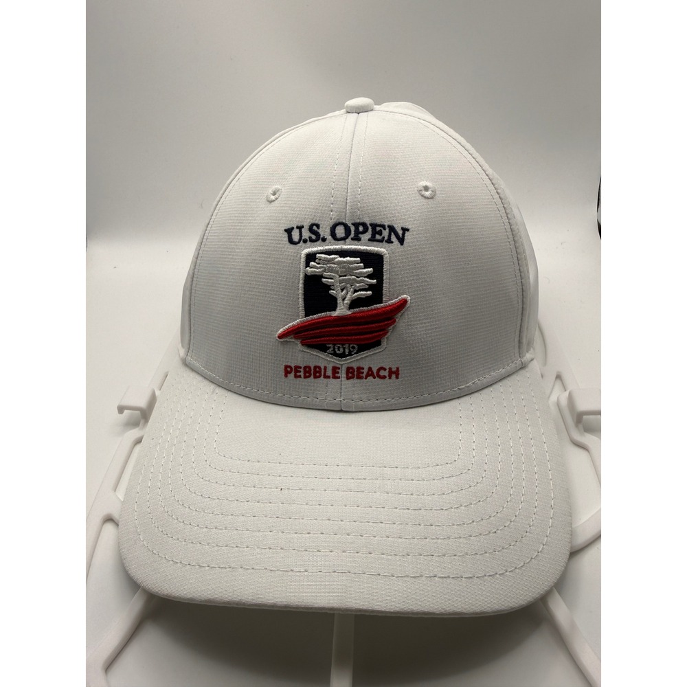 The Game Hat Mens OSFM White Excellent 2019 U.S. Open Pebble Beach Golf Cap